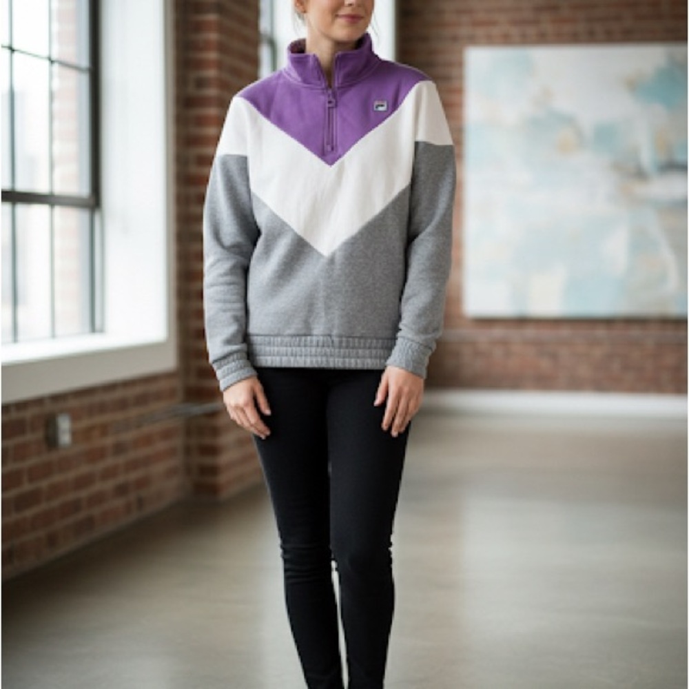 Fila Purple Quarter-Zip Pullover